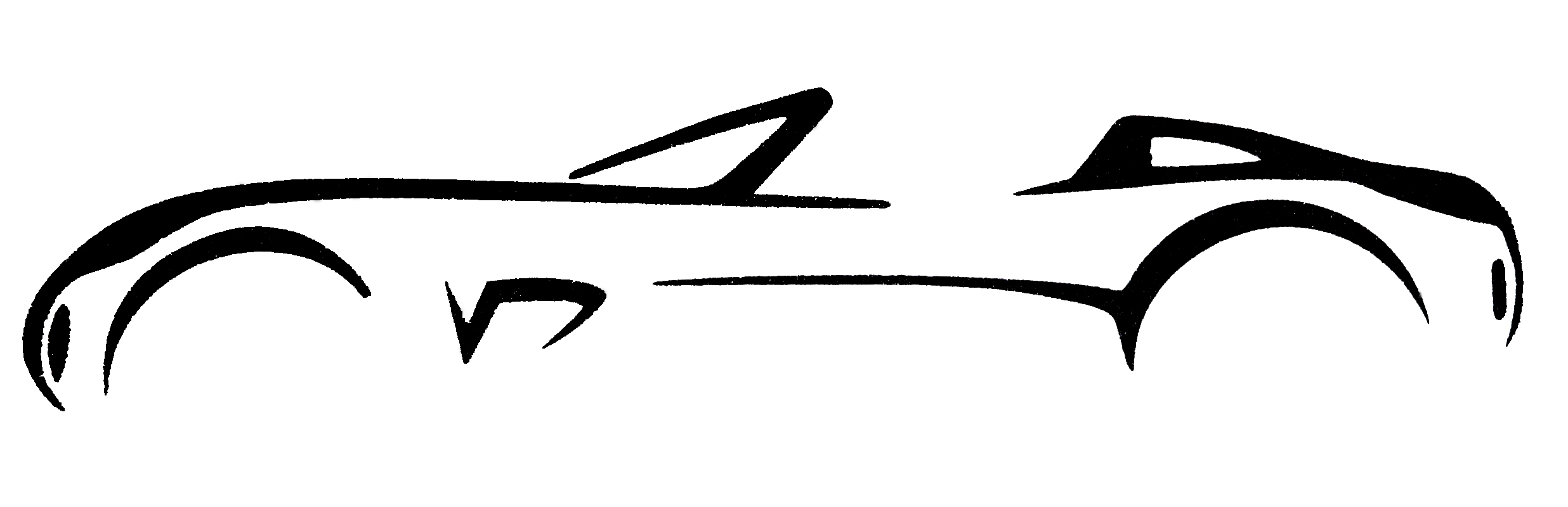 2472x800 Car Clipart Logo Pencil And In Color