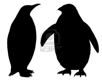 400x320 Penguin Silhouette Stock Photo Craft Ideas