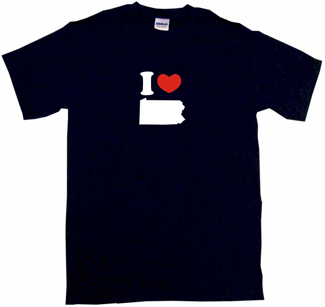 1267x1197 I Heart Love Pennsylvania Silhouette Mens Tee Shirt Pick Ebay