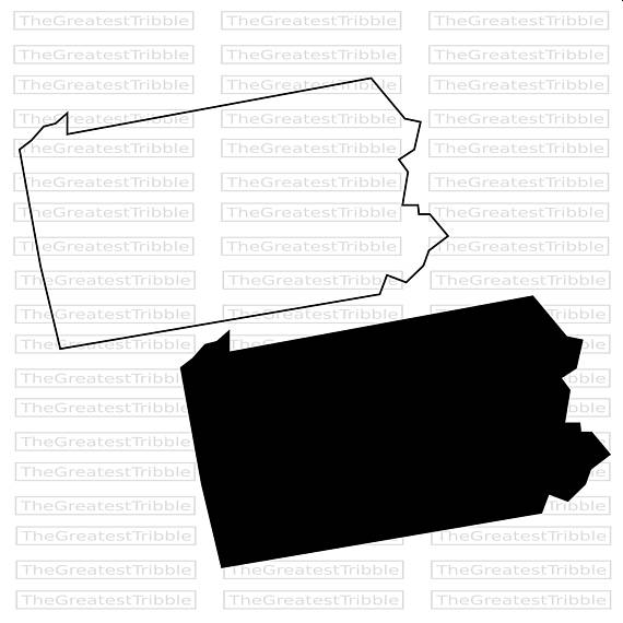 570x570 Pennsylvania State Map Svg Png Jpg Vector Graphic Clip Art