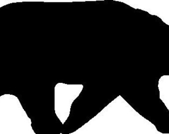 340x270 Pennsylvania State Silhouette Die Cut Vinyl Decal Sticker. You