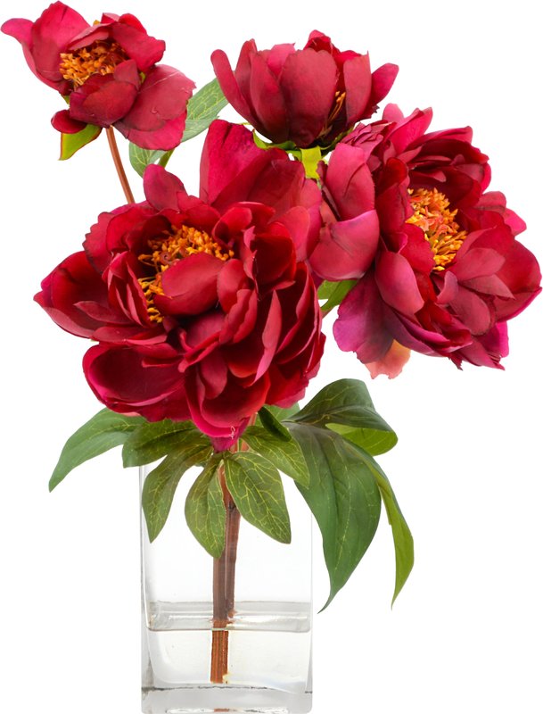 609x800 Three Posts Fuchsia Peony Arrangement Amp Reviews Wayfair