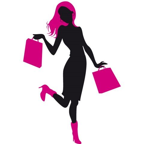 480x480 Girl Shopping Clipart Png