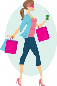 244x368 People Shopping Vector Free Vector Download (7,512 Free Vector