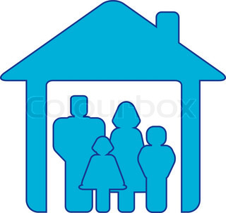 320x302 Family Shopping Detailed Silhouettes Stock Vector Colourbox