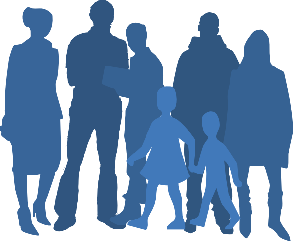 600x493 Group Silhouette Clip Art