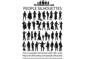286x200 People Sitting Silhouette Free Vector Art