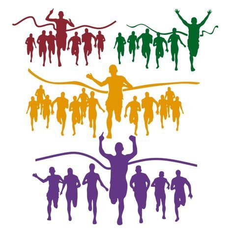 474x474 Runner Pack Cuttable Design Cut File. Vector, Clipart, Digital