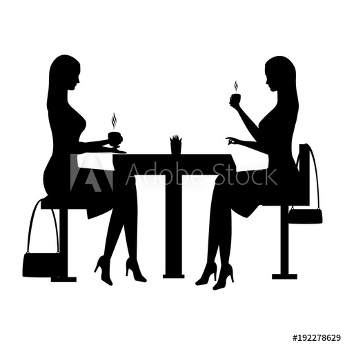 500x500 Woman Sits In A Cafe