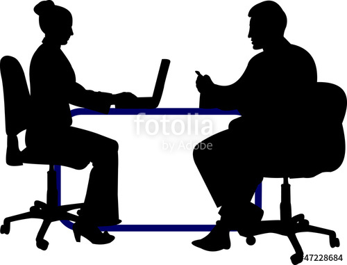 500x381 Business Background With Business People Silhouette Stock Image