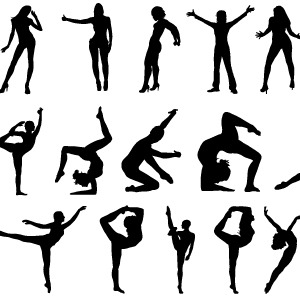 300x300 Free People Silhouettes Vector 2