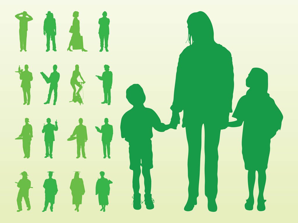 1024x765 Vector Silhouettes Of People Vector Art Amp Graphics