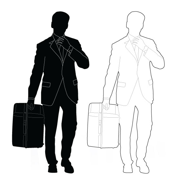 600x583 Best Of, Free Vector Business People Silhouette Packs