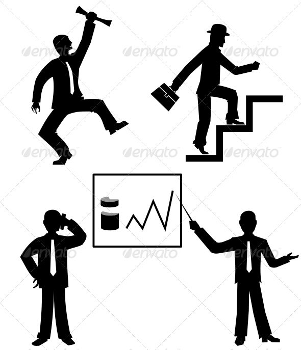 590x687 Business People Silhouette Vector Silhouettes, Buy Business