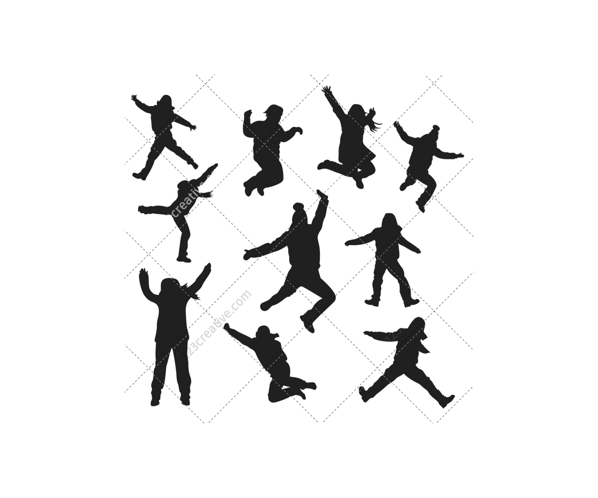 1200x1000 Jumping Silhouettes