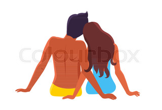320x218 Black Silhouette Romantic Couple Holding Hands Full Length