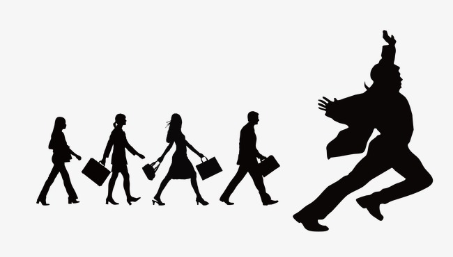 650x370 People Walking, Silhouette Figures, Vector Silhouette Figures Png