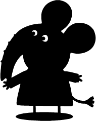 190x239 Peppa Pig Silhouettes Silhouettes Of Peppa Pig Free