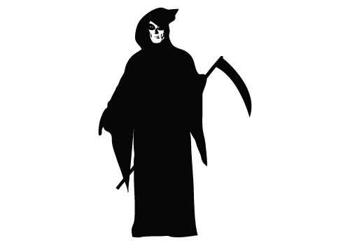 500x350 Grim Reaper Silhouette Victor Ready For Download. This Is