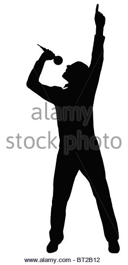 261x540 Singer Silhouette Cut Out Stock Images Amp Pictures