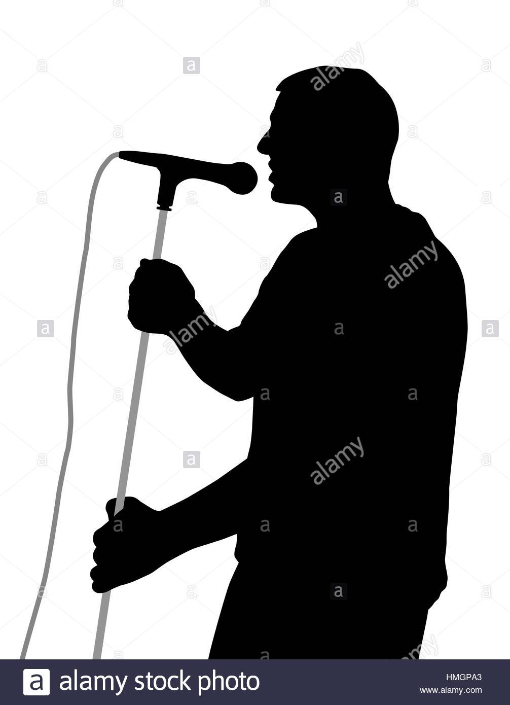 1006x1390 Singer Silhouette Stock Vector Images