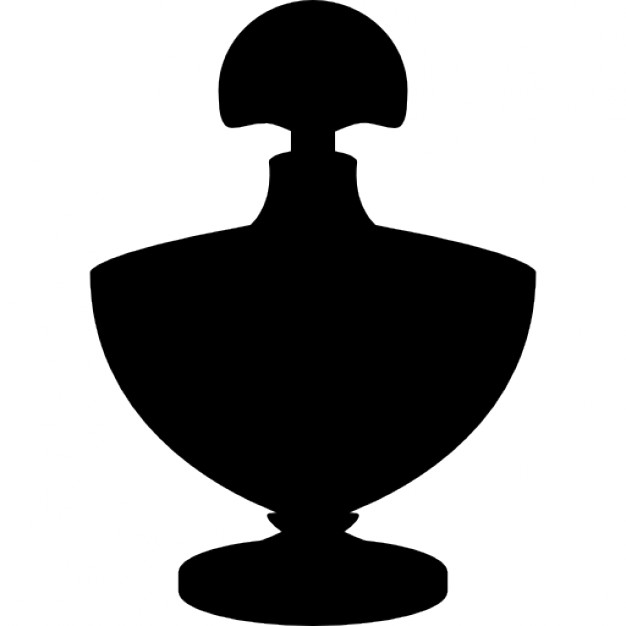 626x626 Stylish Perfume Bottle Silhouette Icons Free Download