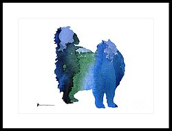 250x191 Persian Cat Silhouette For Nursery Room Painting By Joanna Szmerdt