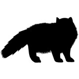 160x160 Persian Cat Silhouette Vector Graphics Stock Image And Royalty