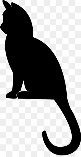260x500 Snowshoe Cat Silhouette Clip Art