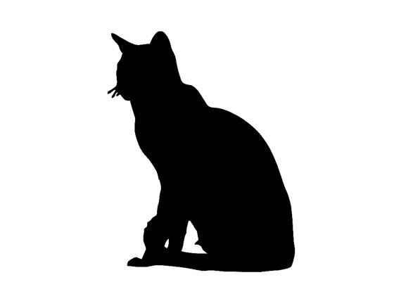 Persian Cat Silhouette at GetDrawings | Free download