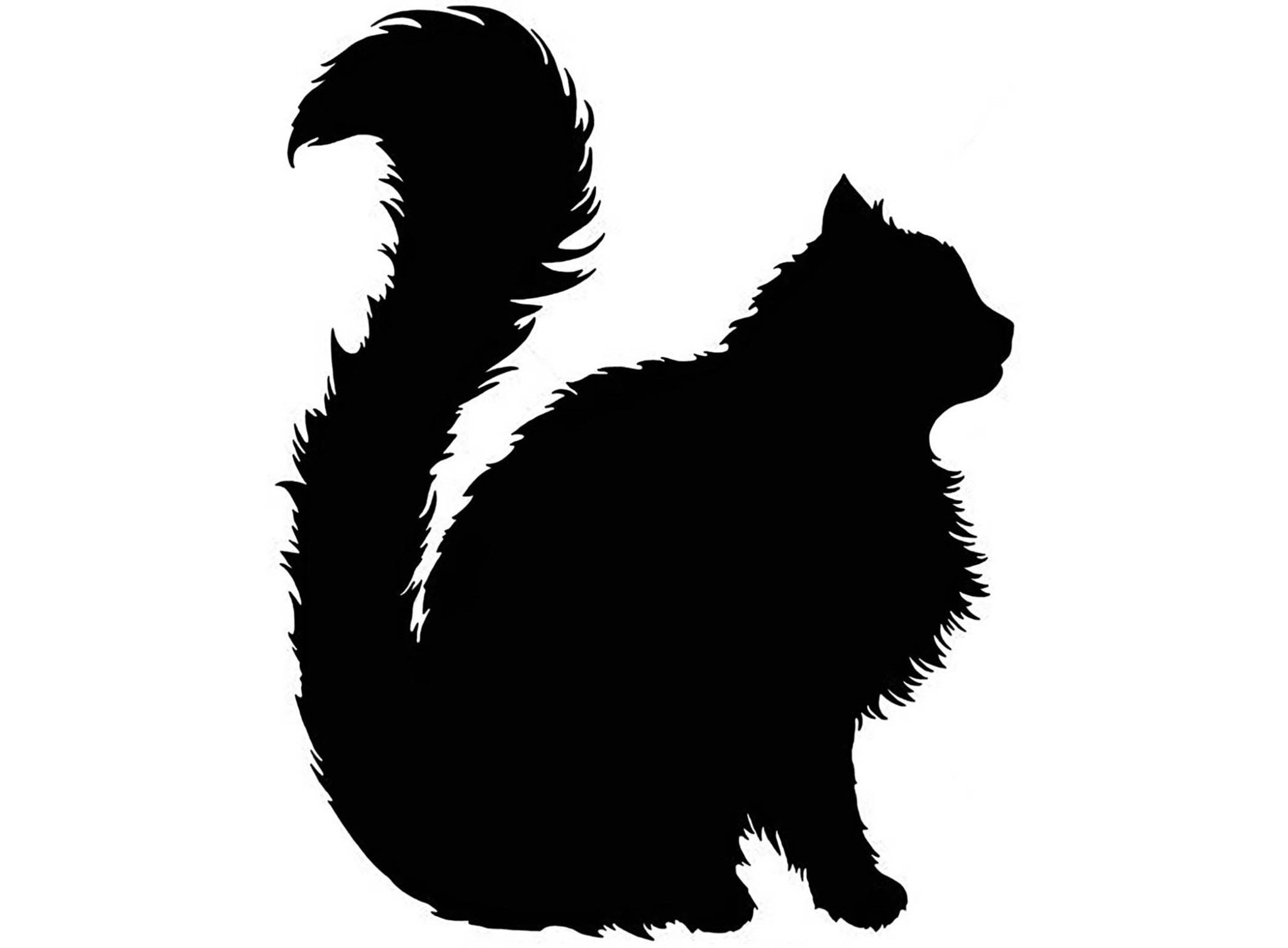 Persian Cat Silhouette at GetDrawings | Free download