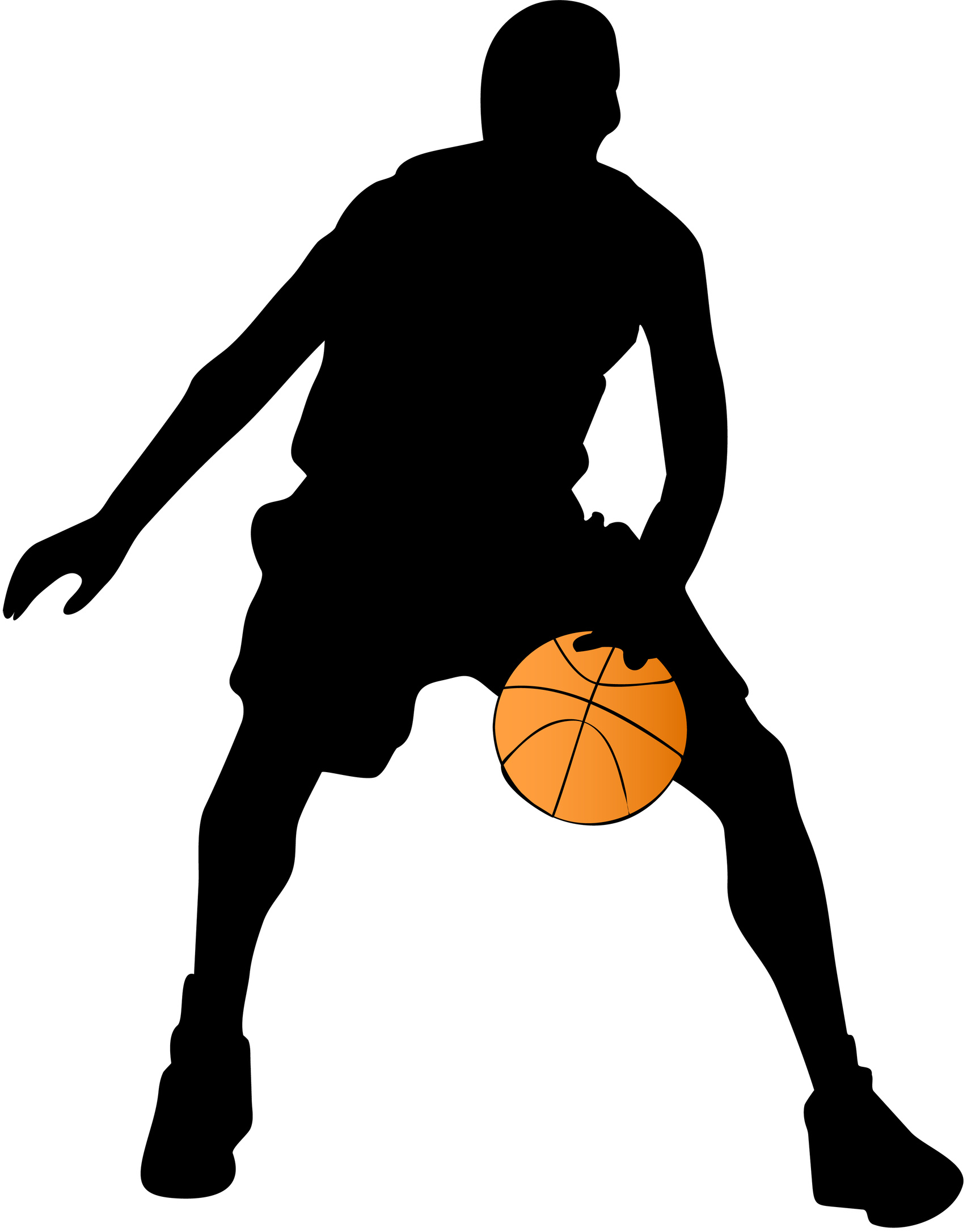 1705x2170 Basketball Clipart Silhouette Amp Basketball Clip Art Silhouette