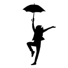 236x236 Printable Kissing Under Umbrella Silhouette Man And Woman