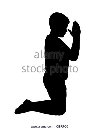 421x540 Child Silhouette Praying Cut Out Stock Images Amp Pictures