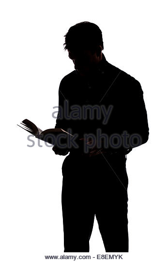 347x540 Silhouette Of Man Reading A Book Stock Photos Amp Silhouette Of Man