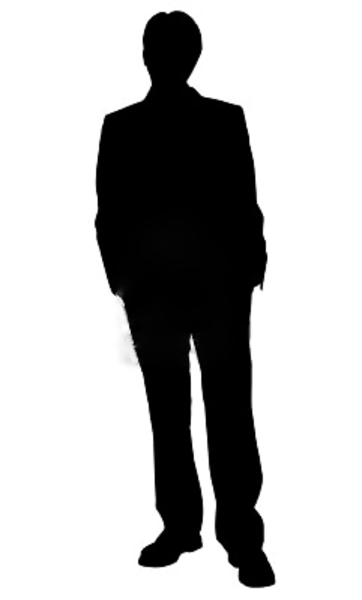 362x600 Business Man Standing Silhouette In Black And White Free Images
