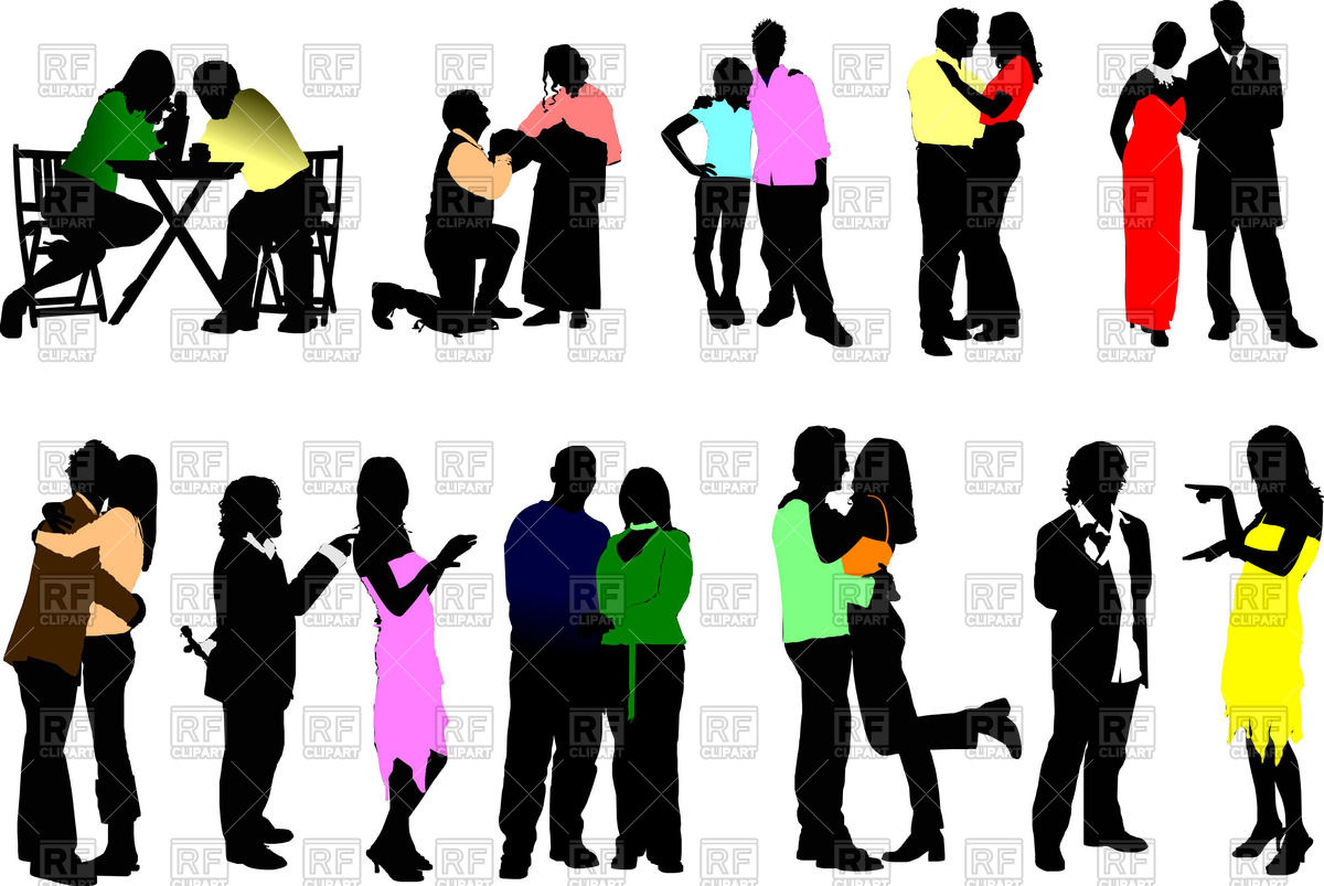 1200x803 Silhouettes Of Couples In Love Royalty Free Vector Clip Art Image