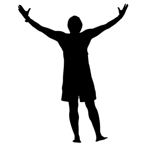 300x300 Victory Man Silhouette Clipart, Cliparts Of Victory Man Silhouette
