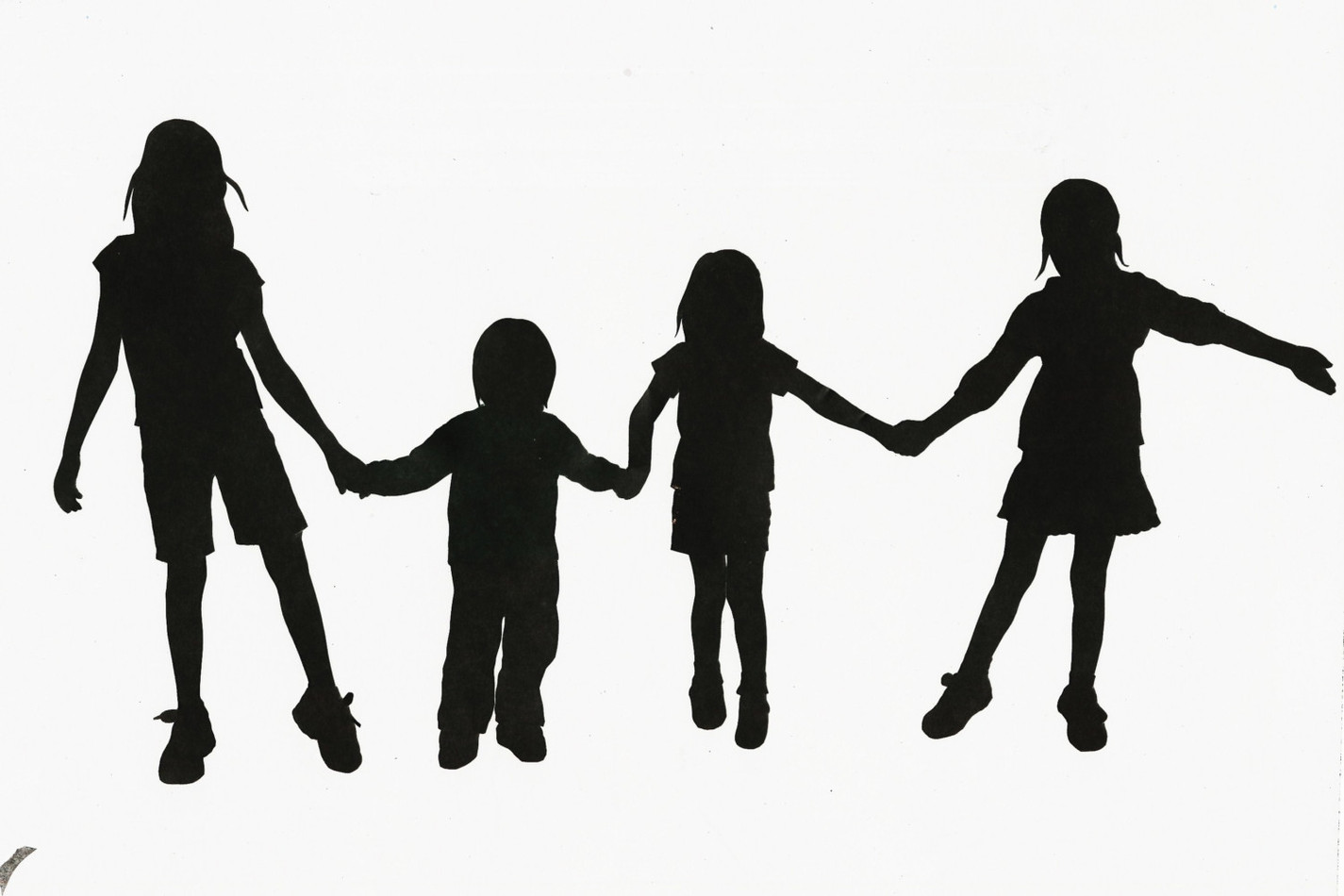 1425x950 Children Silhouette Clipart