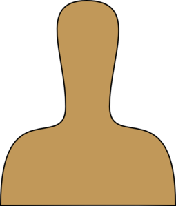 255x299 Tan Person Silhouette Outline Clip Art