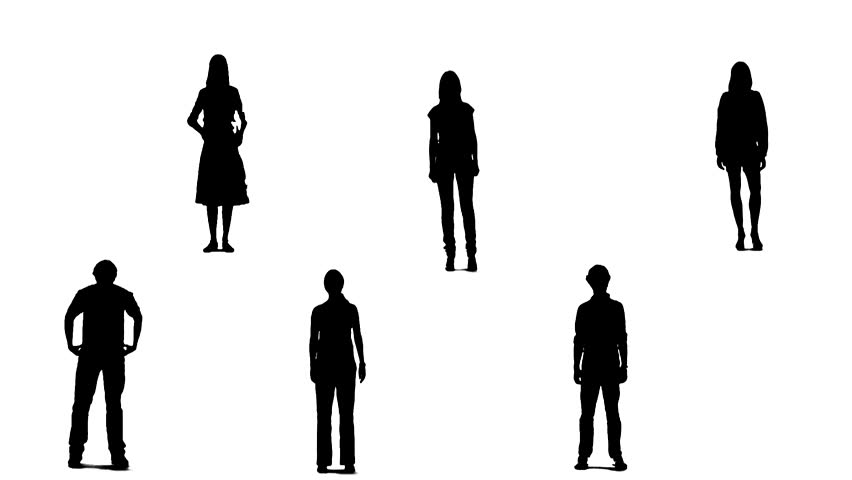 Person Silhouette Standing at GetDrawings | Free download