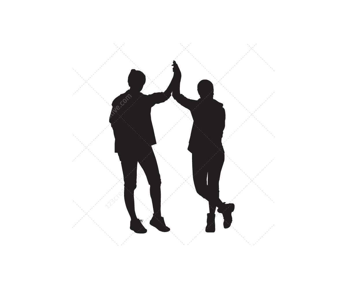 1200x1000 Young People Vector Silhouettes