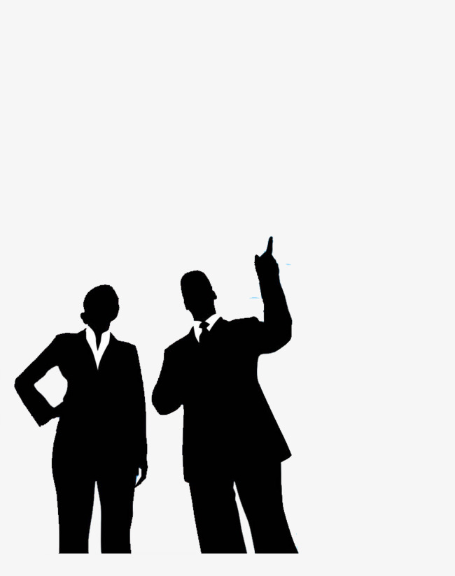 650x824 Business Silhouette, Vector Illustration, Customer Communication