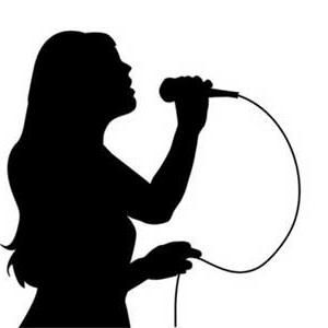 300x300 Photos Woman Singing Silhouette,