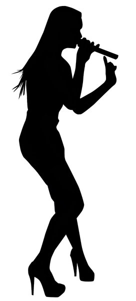 272x600 Singer Clipart Shadow