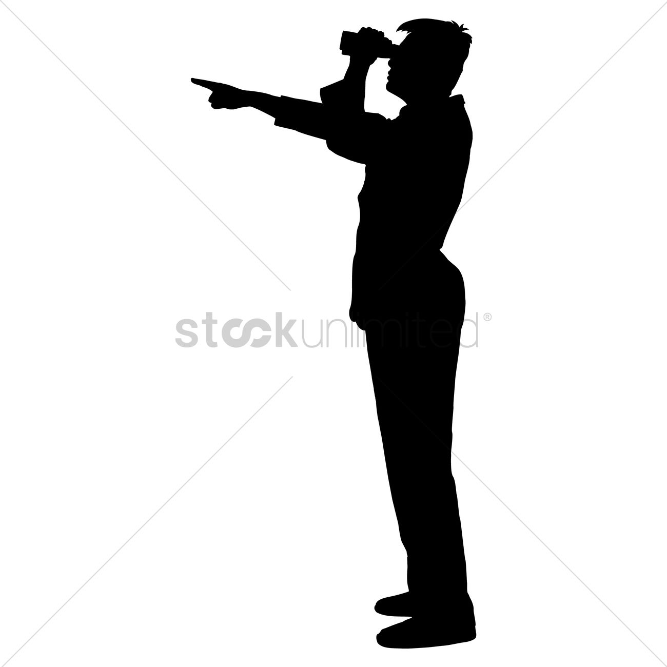 1300x1300 Silhouette Of A Man Vector Image