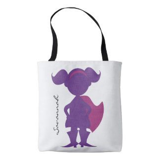 324x324 Girl Superhero Silhouette Accessories Zazzle