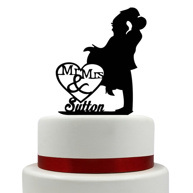 640x640 Mrs And Mr Wedding Cake Topper Silhouette Couple Mr Amp Mrs