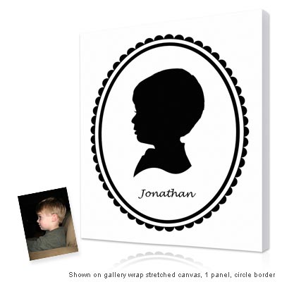 400x400 Personalized Pop Art Photo Silhouette