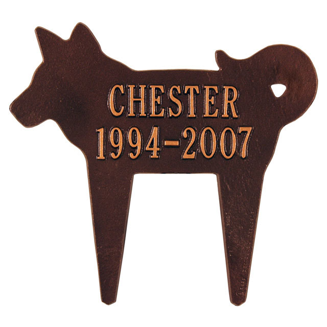 640x640 Personalized Silhouette Dog Pet Memorial Lawn And Garden Marker